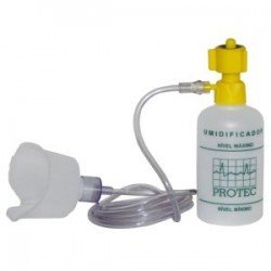 UMIDIFICADOR C/ FRASCO PLÁSTICO 250ML OXIGÊNIO