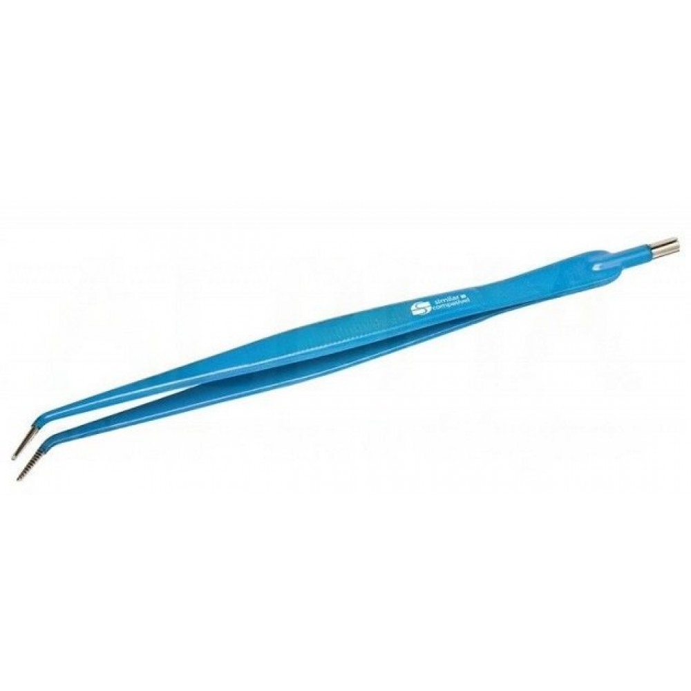 Pinça monopolar dissecção curva 20cm Lisa (c/Cabo)